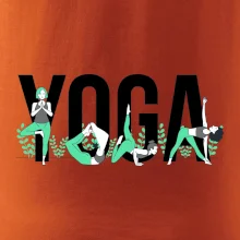 Yoga nápis farebný