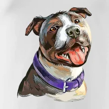 Americký stafordšírsky teriér kreslený
