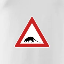 Dopravná značka - krysa Dopravná značka - krysa