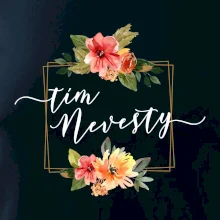 Tím nevesty štvorec oranžový