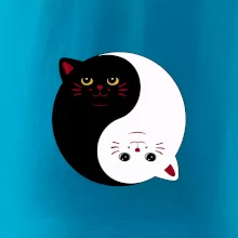 Mačky jin jang farebné