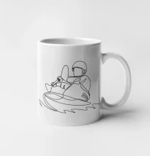 Kajak na vode jedným ťahom Kajak na vode jedným ťahom