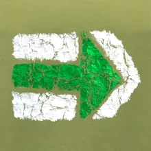 Párová turistická značka  zelená