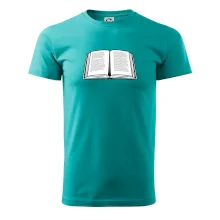 Kniha čiernobiela otvorená s textom