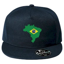 Brazília vlajka v mape