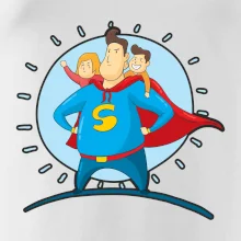 Táta superman - dievča a chlapec