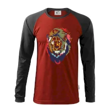 Hlava leva kreslená jednoduchá