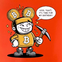 Hodl tight, it's time for my birthday! Hodl tight, it's time for my birthday!