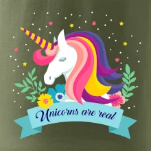 Unicorns are real dúhový Unicorns are real dúhový