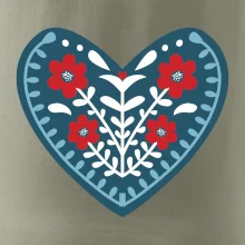 Folklór - srdce modré plné