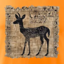 Egyptské hieroglyfy srnka