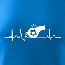 EKG futbal rozhodca a píšťalka