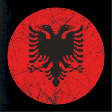 Albánsko znak v kruhu Albánsko znak v kruhu