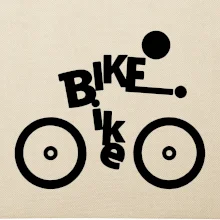 Bike nápis postava