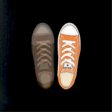 Párové topánky - oranžové