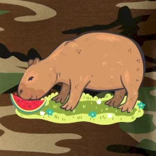 Kapybara a melón Kapybara a melón