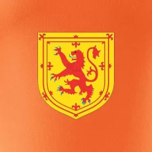 Škótsky lev na hrudi