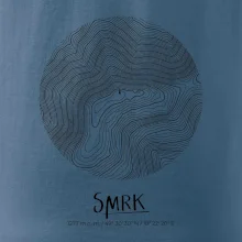 Smrk - vrstevnice v kruhu