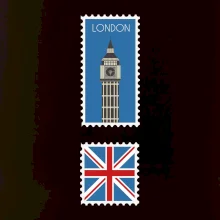 Londýn známka farebná