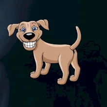 Prdiace pes kreslený (Hana-creative)