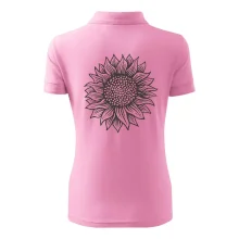 Slnečnica kreslená čiernobiela