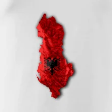 Mapa Albánsko reliéf hôr Mapa Albánsko reliéf hôr