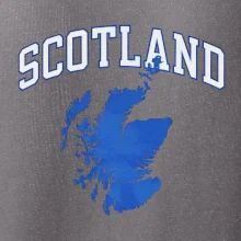 Scotland nápis s mapou