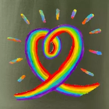 Srdce pride dúha kreslená Srdce pride dúha kreslená