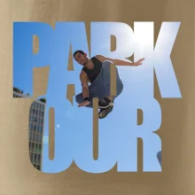 Parkour nápis nebo