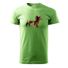 Jazvečík - zlepený z papiera