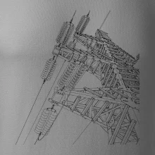 Nákres stožiara vysokého napätia