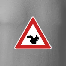 Dopravná značka - Pozor veverička