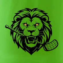 Floorball - Lev s hokejkou v tlamě