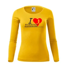 I love running dievča