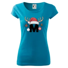 Vianočné rodinné tričká - písmeno a čiapka