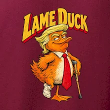 Trump jako kulhající kachna retro komiks