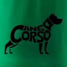 Cane corso nápis v tele