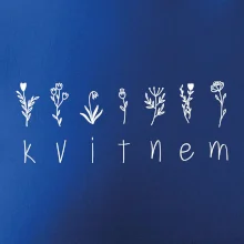 Kvitnem - Nápis s kvetinami