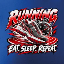 Bežecká topánka so stopkami eat sleep repeat