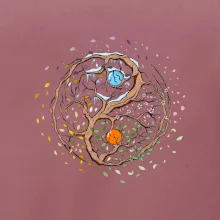 Yin & Yang strom - zima, leto