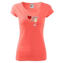 I love you and white wine