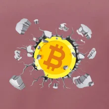 Bitcoin v tričku Bitcoin v tričku