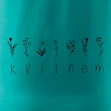 Kvitnem - Nápis s kvetinami