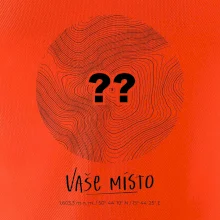 Vaše miesto - vrstevnice v kruhu