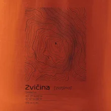 Zvičina - vrstevnice v obdĺžniku