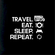 Eat sleep travel - alkovna