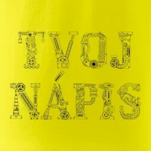 Steampunk vlastný nápis