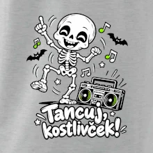 Tancuj kostlivček s boomboxom