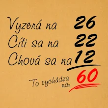 Vyzerá, cíti sa, chová sa - 60 rokov