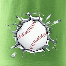 Baseball lopta v triku